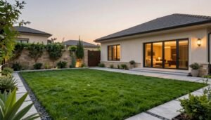 حديقة منزل كويتية جميلة مع ثيل طبيعي أخضر حديقة منزل كويتية جميلة مع ثيل طبيعي أخضر