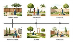 خطوات عمل دار الروضة في تنسيق الحدائق خطوات عمل دار الروضة في تنسيق الحدائق