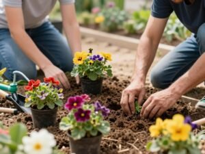 زراعة النباتات والأشجار في حدائق الشويخ زراعة النباتات والأشجار في حدائق الشويخ