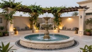 عناصر تجميل الحدائق - شلالات ونوافير ومظلات عناصر تجميل الحدائق - شلالات ونوافير ومظلات