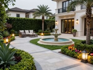 عناصر تصميم حدائق الفلل