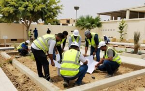 فريق دار الروضة يعمل بكفاءة لإنهاء المشروع في الوقت المحدد فريق دار الروضة يعمل بكفاءة لإنهاء المشروع في الوقت المحدد