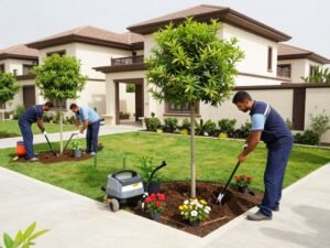 فريق محترف يعمل على تنسيق حدائق في الكويت فريق محترف يعمل على تنسيق حدائق في الكويت