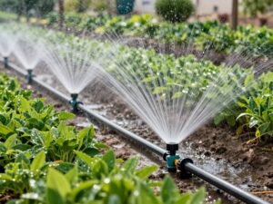 نظام ري حديث في حديقة كويتية نظام ري حديث في حديقة كويتية