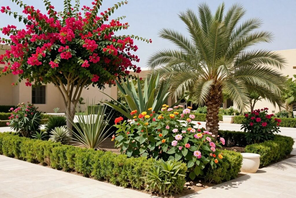اختيار النباتات المناسبة للحدائق الكويتية