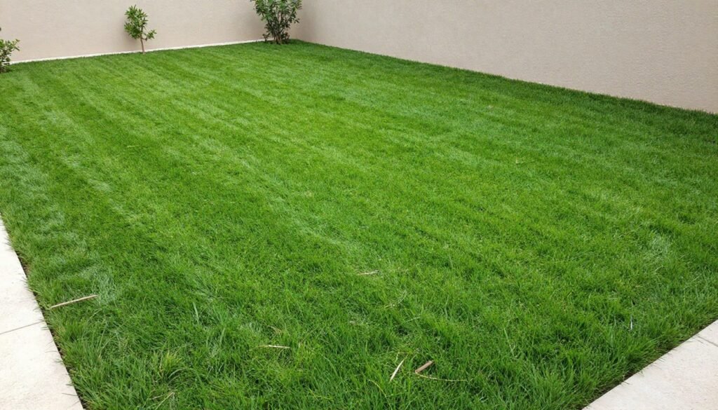 التيل الطبيعي الجديد بعد التركيب والري الأولي