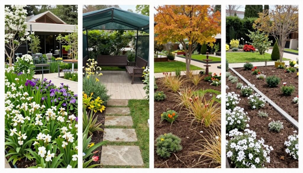 الحدائق في فصول السنة المختلفة في الكويت