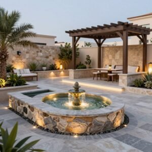 الديكورات الخارجية للحدائق