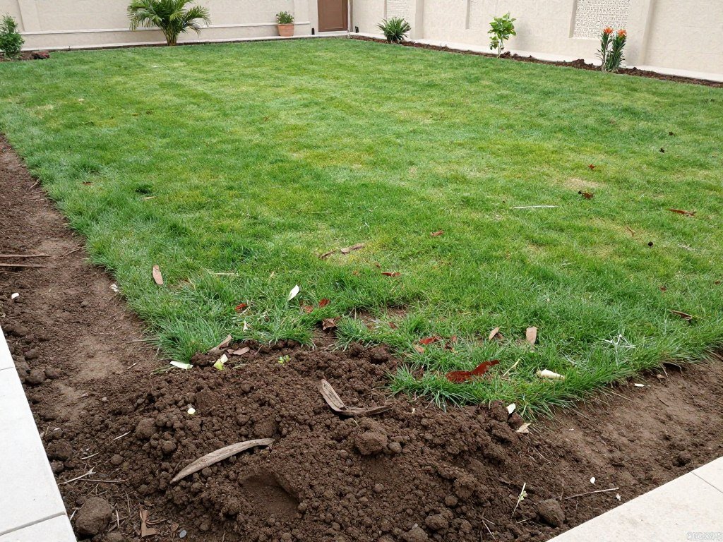 تربة غير محضرة بشكل صحيح تسبب مشاكل للتيل