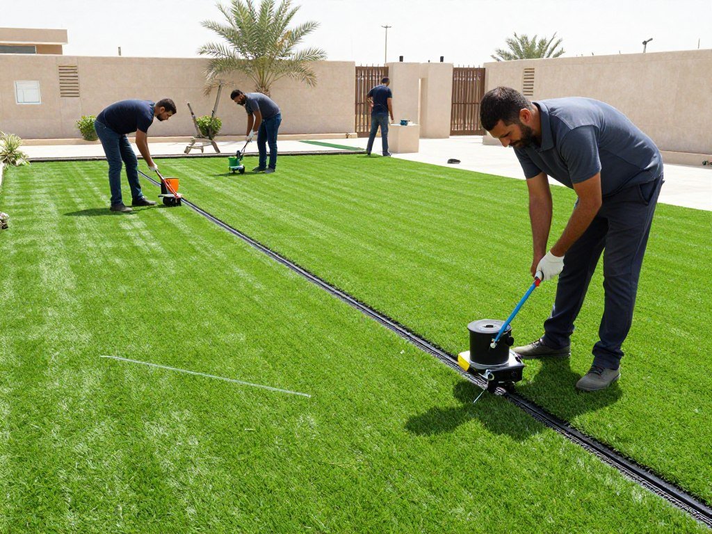 تركيب العشب والأنظمة في الحدائق تركيب العشب والأنظمة في الحدائق