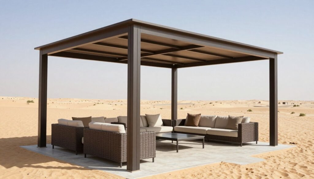 تركيب مظلات حدائق عصرية في الكويت توفر الظل والحماية