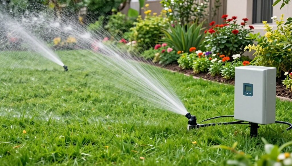 تصميم حدائق الخالدية مع أنظمة ري حديثة