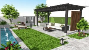 تصميم حدائق منزلية حديثة في الكويت