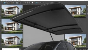 تصميم حديث لمظلات سيارات بتقنيات متقدمة