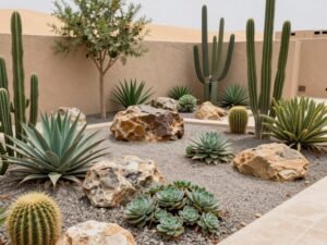 تصميم حديقة صحراوية كويتية