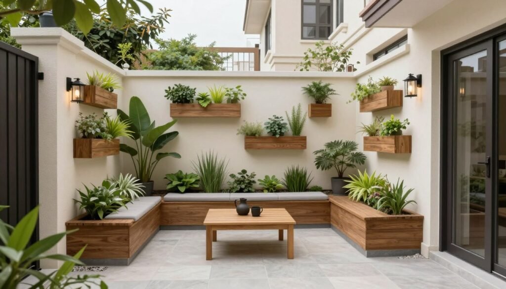 تصميم ذكي لحديقة منزلية صغيرة في الكويت تصميم ذكي لحديقة منزلية صغيرة في الكويت