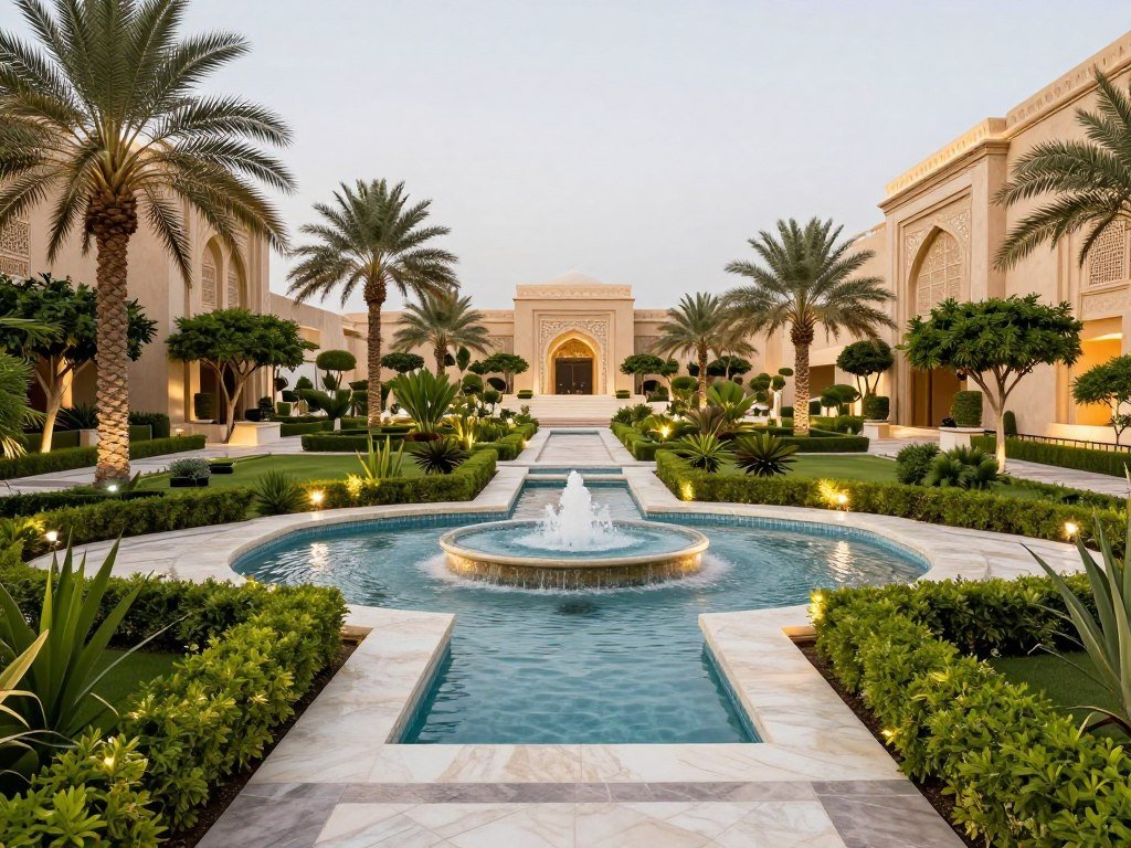 تنسيق حدائق القصور الكويت