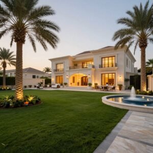 تنسيق حدائق فلل فاخرة الكويت