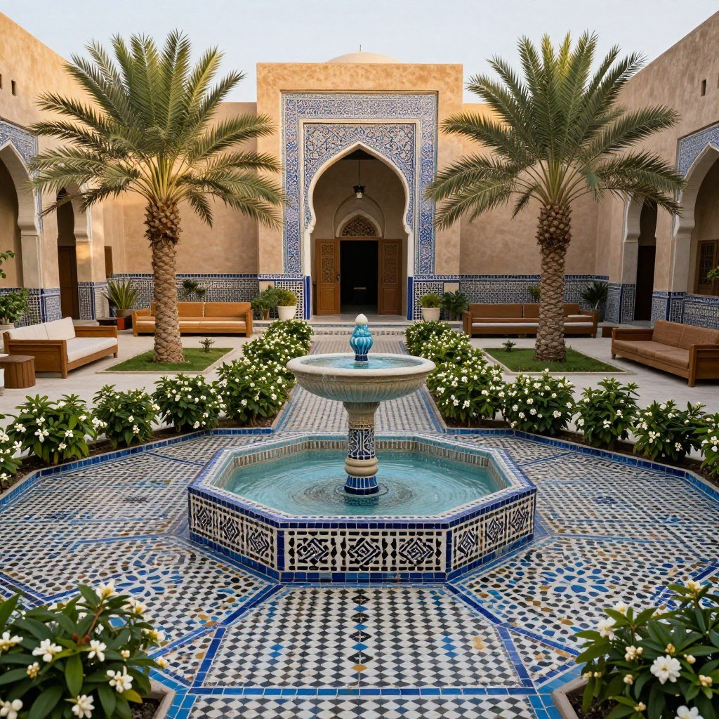 حدائق بالطابع العربي التقليدي