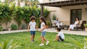 حديقة منزل كويتي تعزز جودة الحياة