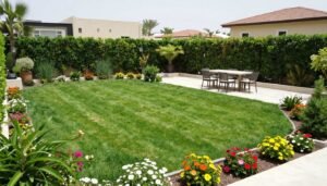 حديقة منزلية جميلة في الجابرية بعد التنسيق