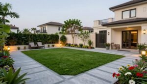 حديقة منزلية كويتية جميلة كاملة التنسيق حديقة منزلية كويتية جميلة كاملة التنسيق