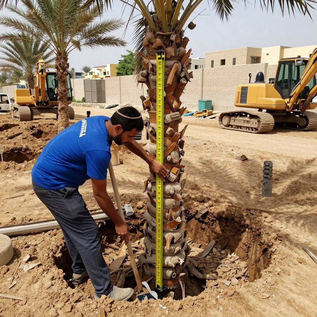 حفر الحفرة المناسبة لزراعة النخيل