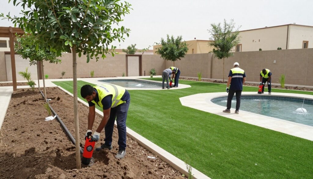 خدمات تنسيق الحدائق الشاملة بالكويت