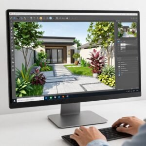 خدمة التصميم ثلاثي الأبعاد للحدائق