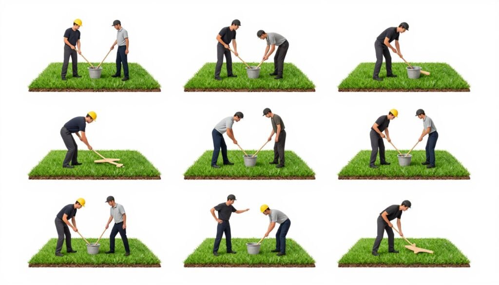 خطوات تركيب الثيل الصناعي موضحة بالصور