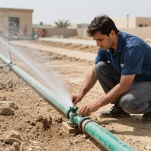 صيانة أنظمة الري في الحدائق الكويتية