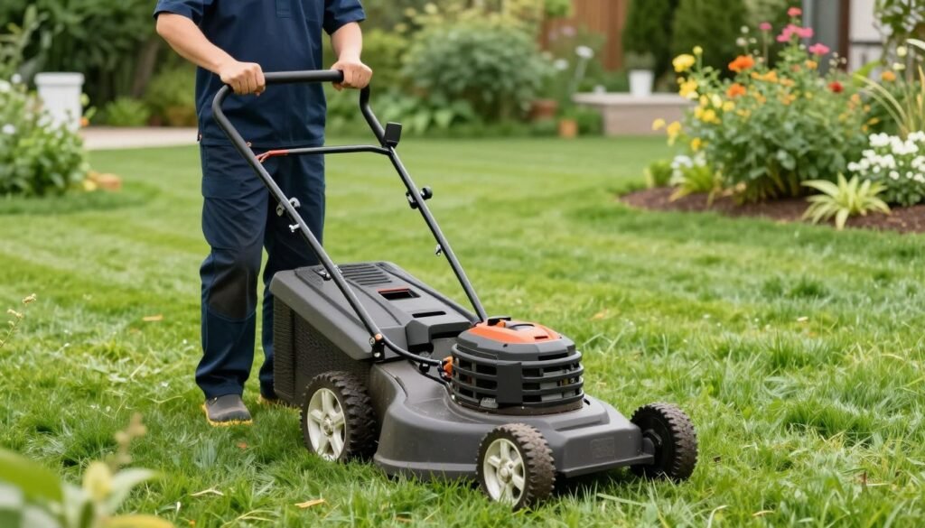 صيانة الثيل الطبيعي في حديقة كويتية