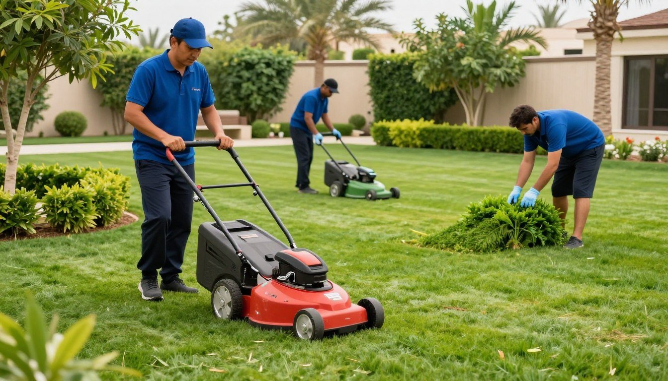 صيانة دورية للثيل الطبيعي في الحدائق