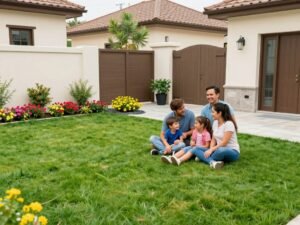 عملاء راضون عن خدمات تنسيق الحدائق