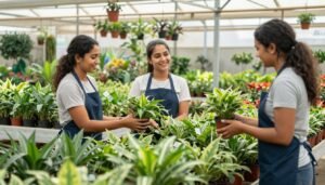 مشتل نباتات في الكويت يستقبل عملاء