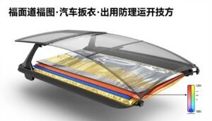 مظلة سيارات مقاومة للحرارة مع طبقات عازلة