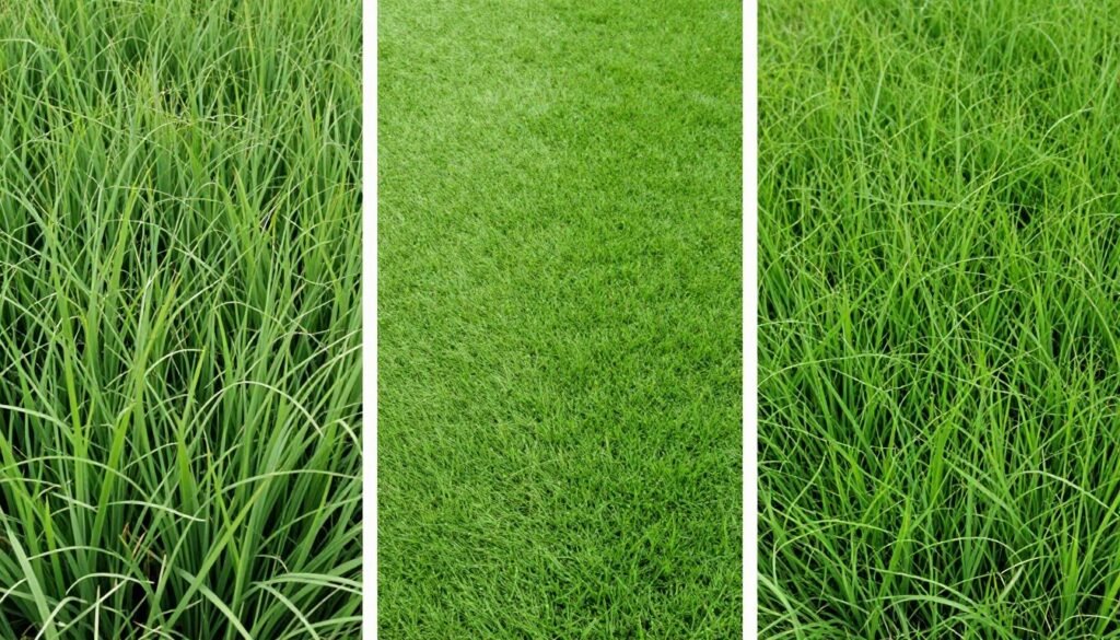 مقارنة أنواع العشب المختلفة في الحدائق