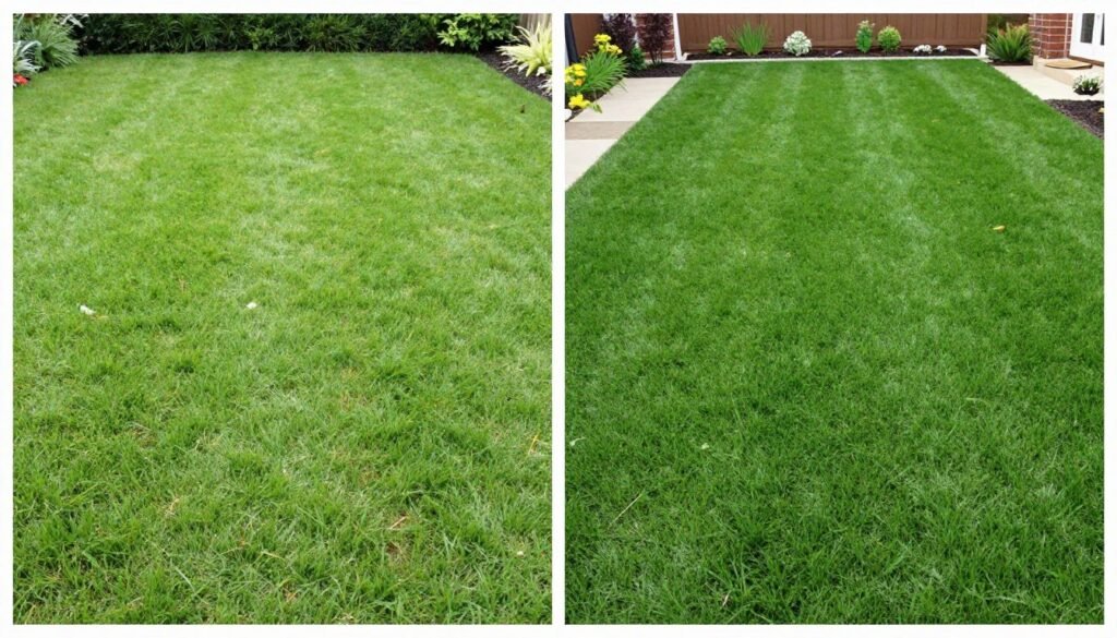 مقارنة بين الثيل الطبيعي والثيل الصناعي في الحدائق