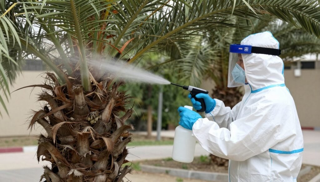 مكافحة آفات النخيل بطرق آمنة