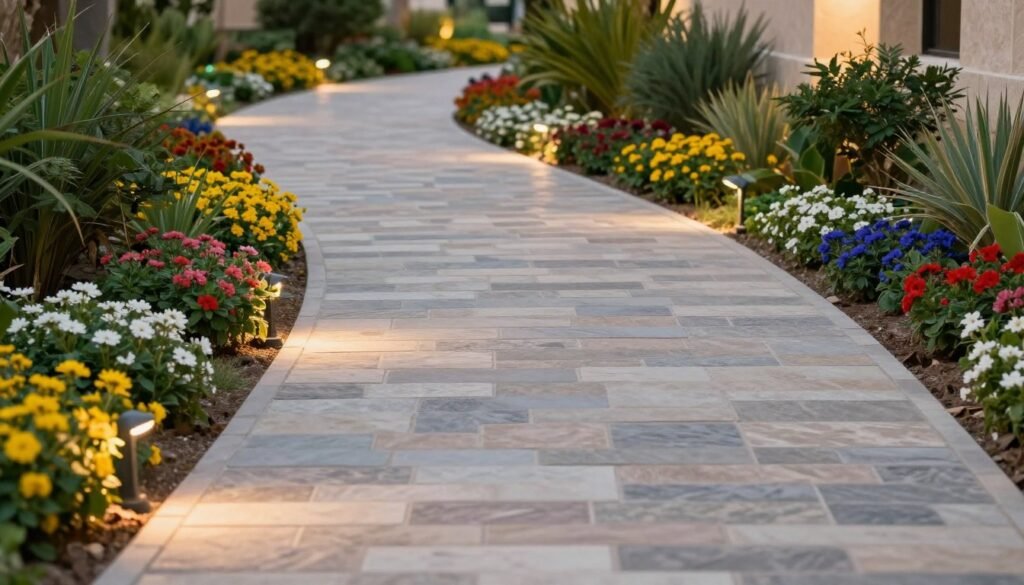 ممرات حدائق الخالدية الديكورية