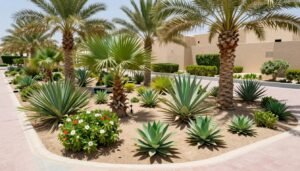 نباتات مقاومة للحرارة في حديقة بالجابرية
