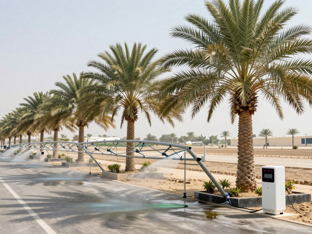 نظام ري حديث للنخيل في الكويت