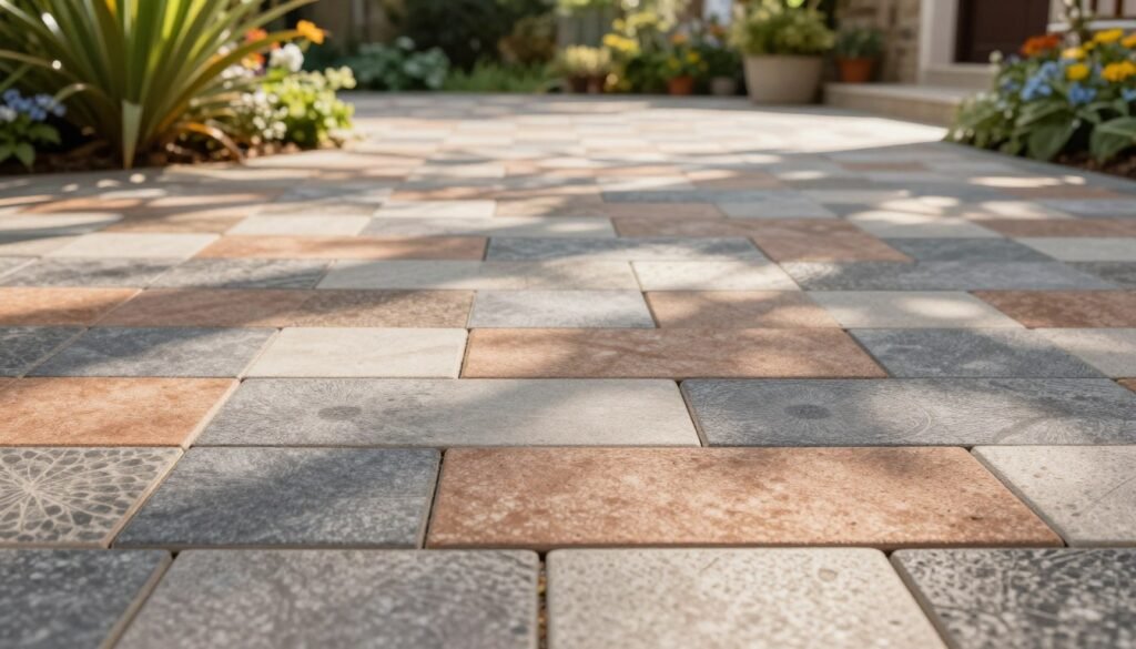 أرضيات بلاط متداخل