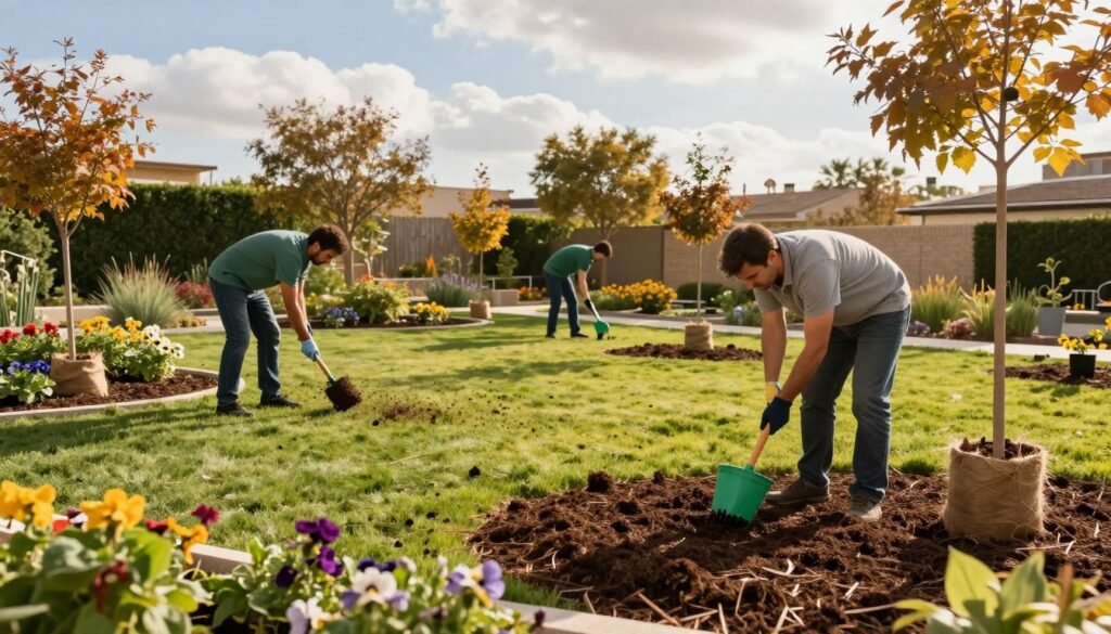 أعمال تنسيق الحدائق الموسمية في الخريف أعمال تنسيق الحدائق الموسمية في الخريف