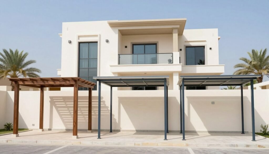 أنواع مختلفة من مظلات حدائق المنازل