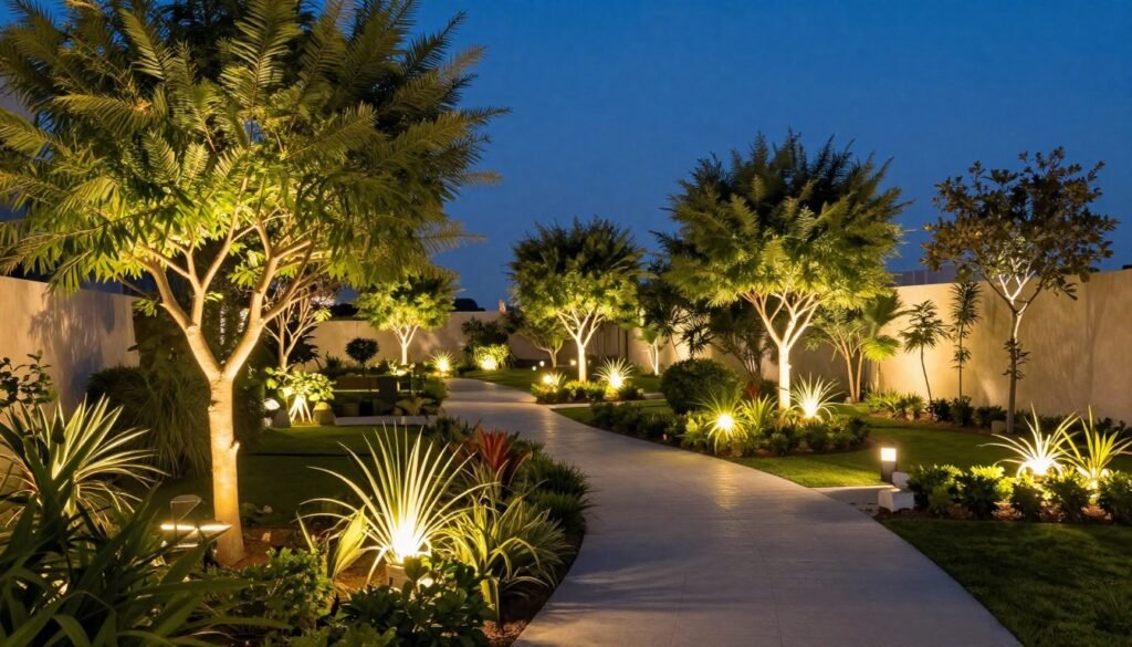 إضاءة حديقة ليلية في السالمية إضاءة حديقة ليلية في السالمية