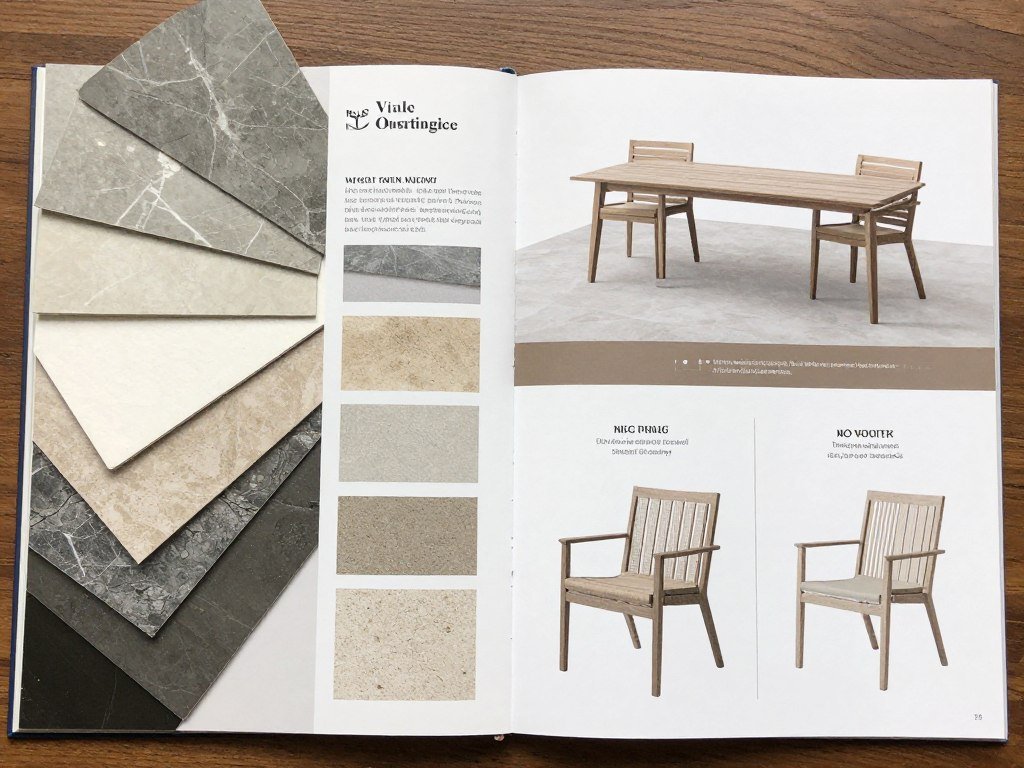 اختيار المواد والأثاث للجلسة الخارجية