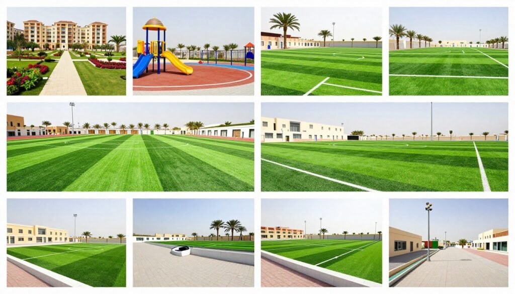 استخدامات متنوعة للعشب الصناعي استخدامات متنوعة للعشب الصناعي