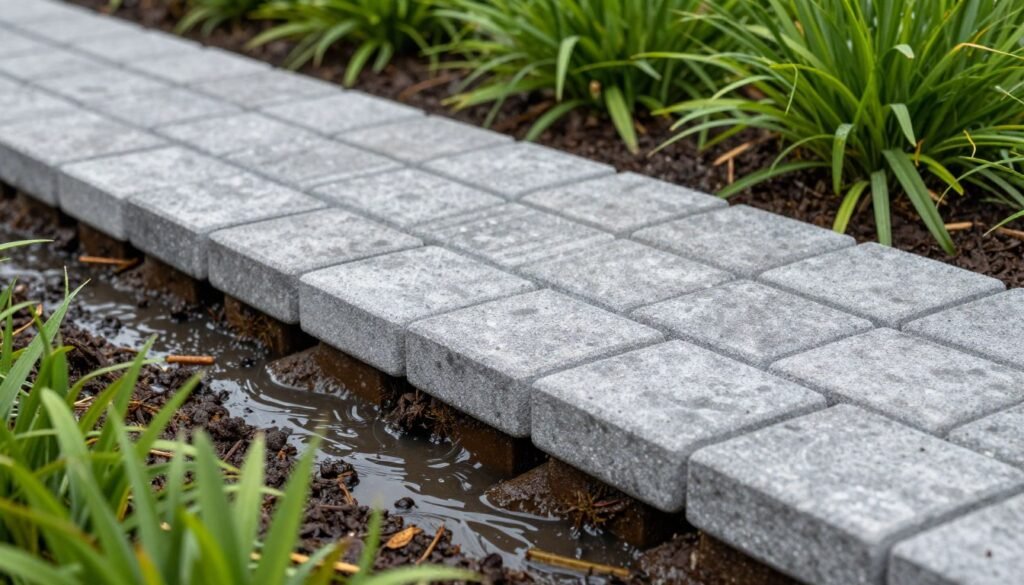 البلاط المتداخل النفاذ للماء صديق للبيئة