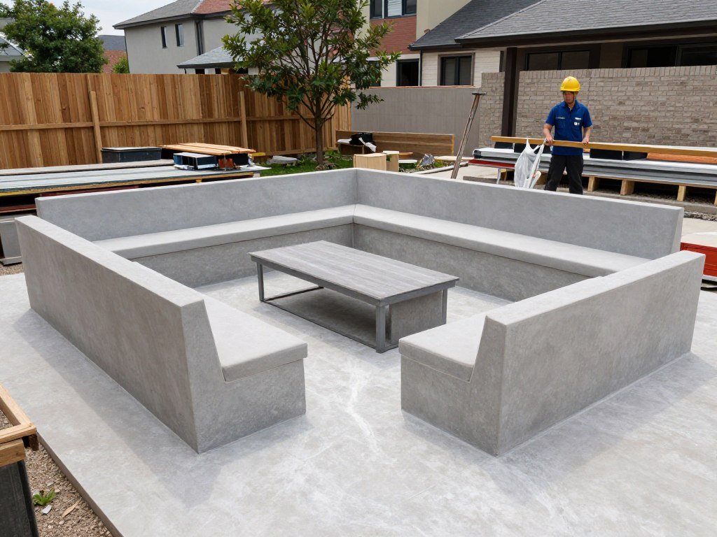 التنفيذ والتركيب النهائي للجلسة الخارجية